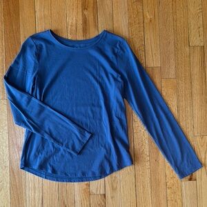 Girls Blue Long Sleeve Shirt